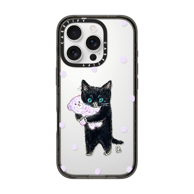 Color of Mori x CASETiFY iPhone 16 Pro Case Cat,Animal Black インパクトケース Night night! Mother's Day Color of Mori x CASETiFY iPhone 16 Pro Case Cat,Animal Black インパクトケース Night night! Mother's Day