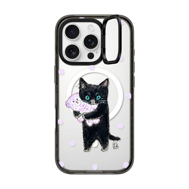 Color of Mori x CASETiFY iPhone 16 Pro Case Cat,Animal Black インパクトリングスタンドケース MagSafe対応 Night night! Mother's Day Color of Mori x CASETiFY iPhone 16 Pro Case Cat,Animal Black インパクトリングスタンドケース MagSafe対応 Night night! Mother's Day