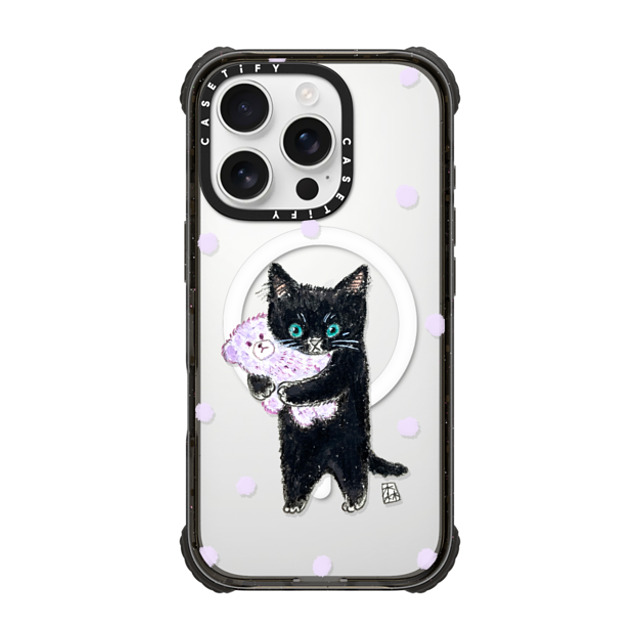 Color of Mori x CASETiFY iPhone 16 Pro Case Cat,Animal Black ウルトラ インパクトケース MagSafe 対応 Night night! Mother's Day Color of Mori x CASETiFY iPhone 16 Pro Case Cat,Animal Black ウルトラ インパクトケース MagSafe 対応 Night night! Mother's Day