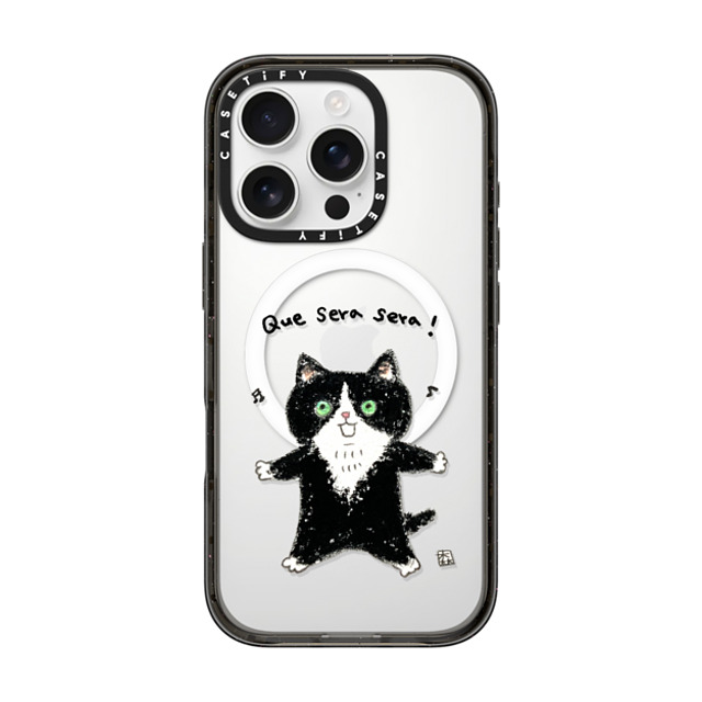 Color of Mori x CASETiFY iPhone 16 Pro Case Cat,Animal Black Impact Case MagSafe Compatible Que sera sera! Back to School Color of Mori x CASETiFY iPhone 16 Pro Case Cat,Animal Black Impact Case MagSafe Compatible Que sera sera! Back to School
