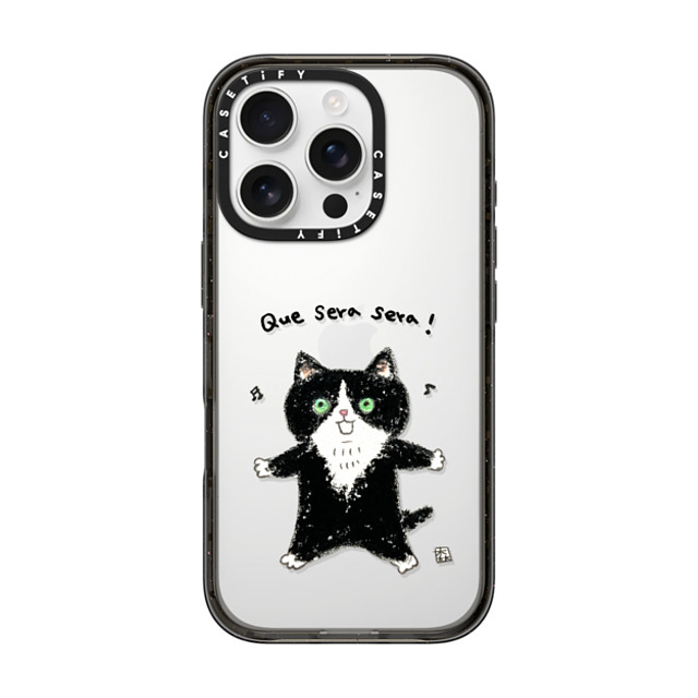Color of Mori x CASETiFY iPhone 16 Pro Case Cat,Animal Black Impact Case Que sera sera! Back to School Color of Mori x CASETiFY iPhone 16 Pro Case Cat,Animal Black Impact Case Que sera sera! Back to School