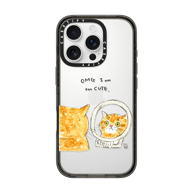 Color of Mori x CASETiFY iPhone 16 Pro Case Cat,Animal Black インパクトケース OMG I'm too CUTE Mother's Day Color of Mori x CASETiFY iPhone 16 Pro Case Cat,Animal Black インパクトケース OMG I'm too CUTE Mother's Day