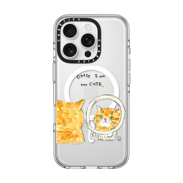 Color of Mori x CASETiFY iPhone 16 Pro ケース Cat,Animal クリア クリア ケース MagSafe対応 OMG I'm too CUTE Mother's Day Color of Mori x CASETiFY iPhone 16 Pro ケース Cat,Animal クリア クリア ケース MagSafe対応 OMG I'm too CUTE Mother's Day