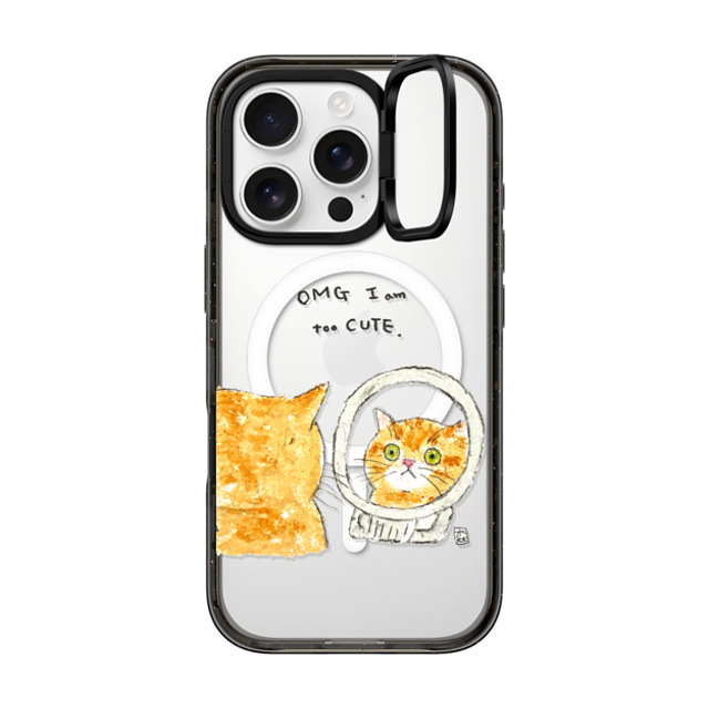 Color of Mori x CASETiFY iPhone 16 Pro Case Cat,Animal Black インパクトリングスタンドケース MagSafe対応 OMG I'm too CUTE Mother's Day Color of Mori x CASETiFY iPhone 16 Pro Case Cat,Animal Black インパクトリングスタンドケース MagSafe対応 OMG I'm too CUTE Mother's Day