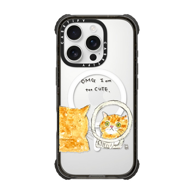 Color of Mori x CASETiFY iPhone 16 Pro Case Cat,Animal Black ウルトラ インパクトケース MagSafe 対応 OMG I'm too CUTE Mother's Day Color of Mori x CASETiFY iPhone 16 Pro Case Cat,Animal Black ウルトラ インパクトケース MagSafe 対応 OMG I'm too CUTE Mother's Day