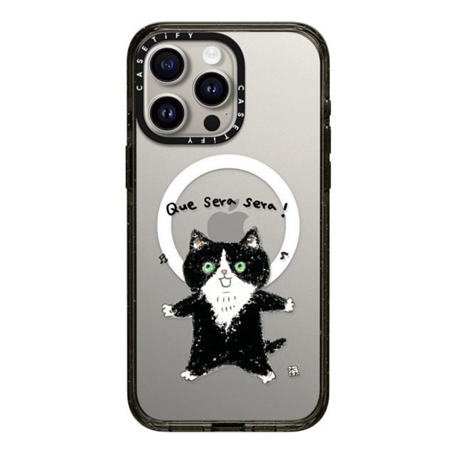 Color of Mori x CASETiFY iPhone 15 Pro Max Case Cat,Animal Black Impact Case MagSafe Compatible Que sera sera! Back to School Color of Mori x CASETiFY iPhone 15 Pro Max Case Cat,Animal Black Impact Case MagSafe Compatible Que sera sera! Back to School