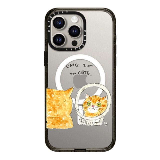 Color of Mori x CASETiFY iPhone 15 Pro Max Case Cat,Animal Black Impact Case MagSafe Compatible OMG I'm too CUTE Mother's Day Color of Mori x CASETiFY iPhone 15 Pro Max Case Cat,Animal Black Impact Case MagSafe Compatible OMG I'm too CUTE Mother's Day