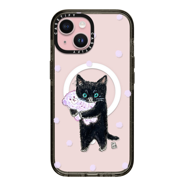 Color of Mori x CASETiFY iPhone 15 Case Cat,Animal Black Impact Case MagSafe Compatible Night night! Mother's Day Color of Mori x CASETiFY iPhone 15 Case Cat,Animal Black Impact Case MagSafe Compatible Night night! Mother's Day