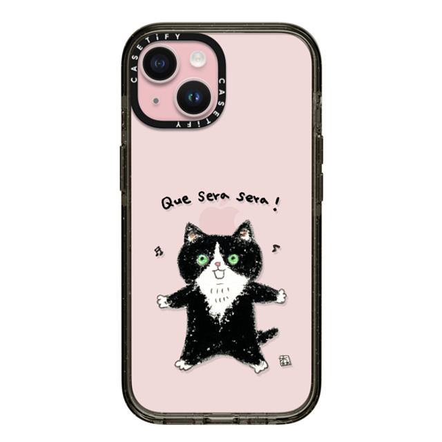 Color of Mori x CASETiFY iPhone 15 Case Cat,Animal Black インパクトケース Que sera sera! Mother's Day Color of Mori x CASETiFY iPhone 15 Case Cat,Animal Black インパクトケース Que sera sera! Mother's Day
