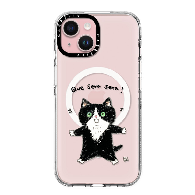 Color of Mori x CASETiFY iPhone 15 Case Cat,Animal クリア クリア ケース MagSafe対応 Que sera sera! Back to School Color of Mori x CASETiFY iPhone 15 Case Cat,Animal クリア クリア ケース MagSafe対応 Que sera sera! Back to School