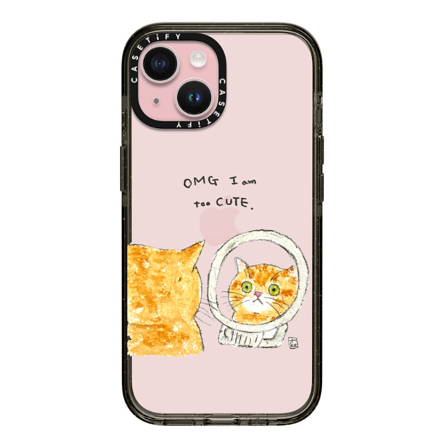 Color of Mori x CASETiFY iPhone 15 Case Cat,Animal Black インパクトケース OMG I'm too CUTE Mother's Day Color of Mori x CASETiFY iPhone 15 Case Cat,Animal Black インパクトケース OMG I'm too CUTE Mother's Day