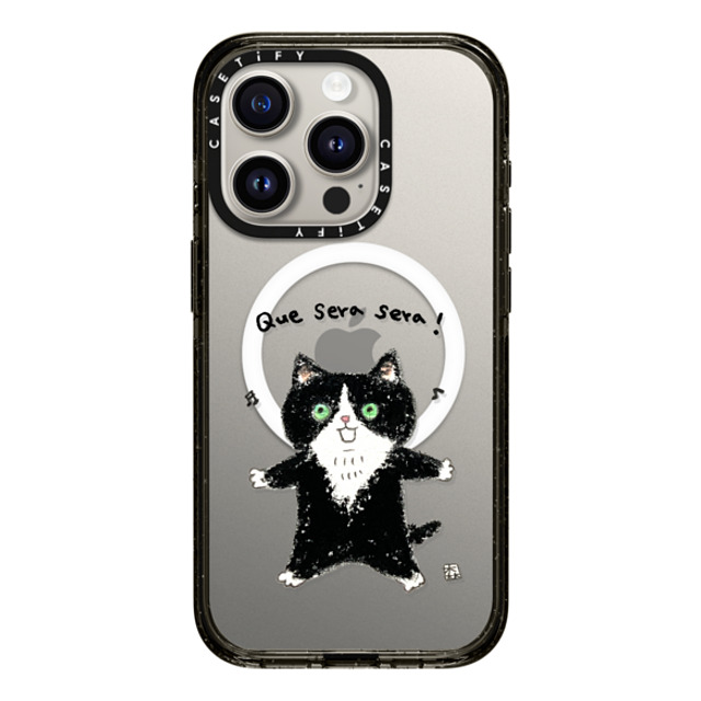 Color of Mori x CASETiFY iPhone 15 Pro Case Cat,Animal Black Impact Case MagSafe Compatible Que sera sera! Back to School Color of Mori x CASETiFY iPhone 15 Pro Case Cat,Animal Black Impact Case MagSafe Compatible Que sera sera! Back to School
