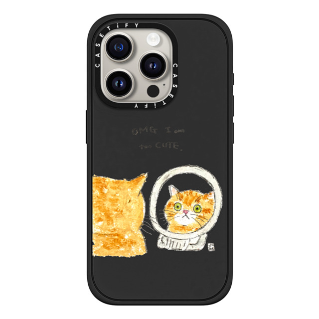 Color of Mori x CASETiFY iPhone 15 Pro Case Cat,Animal マットブラック Impact Case MagSafe Compatible OMG I'm too CUTE Mother's Day Color of Mori x CASETiFY iPhone 15 Pro Case Cat,Animal マットブラック Impact Case MagSafe Compatible OMG I'm too CUTE Mother's Day
