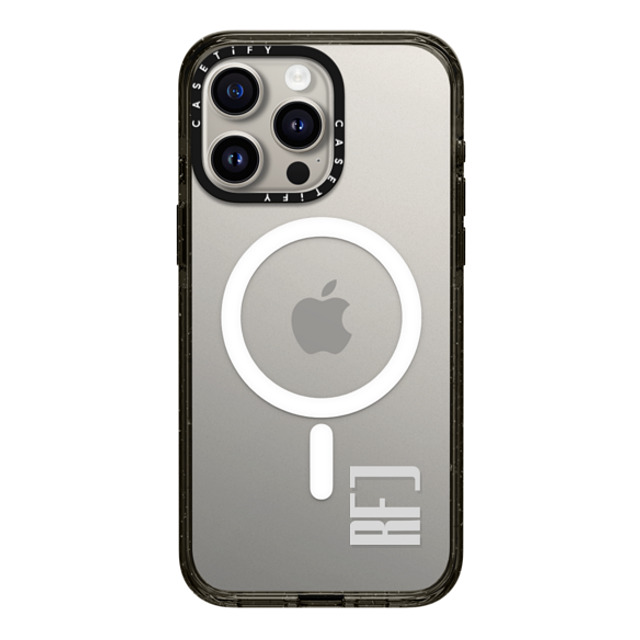 CASETiFY iPhone 15 Pro Max Case Black Impact Case MagSafe Compatible Custom Case - RFJ CASETiFY iPhone 15 Pro Max Case Black Impact Case MagSafe Compatible Custom Case - RFJ