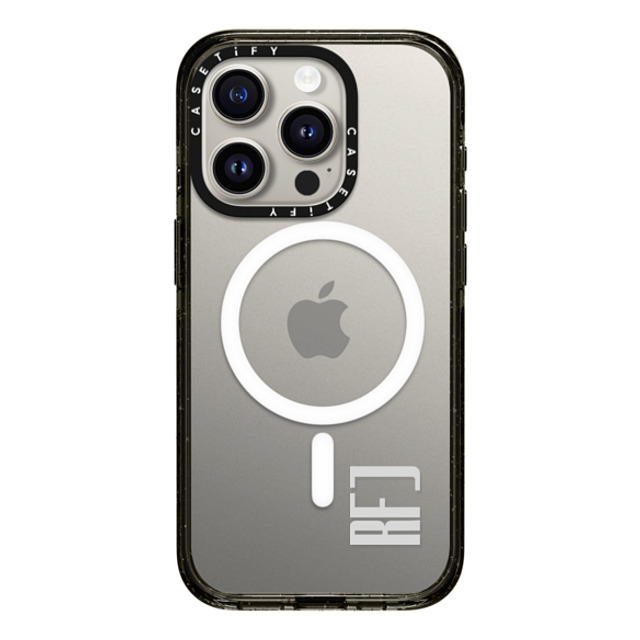CASETiFY iPhone 15 Pro Case Black Impact Case MagSafe Compatible Custom Case - RFJ CASETiFY iPhone 15 Pro Case Black Impact Case MagSafe Compatible Custom Case - RFJ