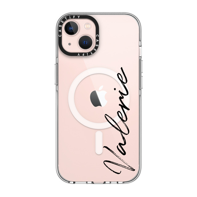 CASETiFY iPhone 13 ケース クリア クリア ケース MagSafe対応 Customization - (Valerie)