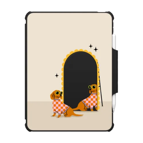 iPad Air 11-inch (M2/M3) - Checkered Dachshund Mirror