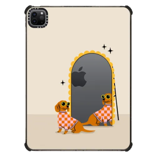 iPad Pro 11-inch (3rd/4th gen) - Checkered Dachshund Mirror