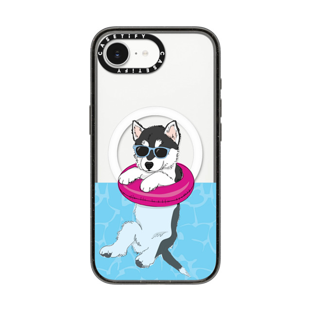 Megan Roy x CASETiFY iPhone 16e Case Dog,Animal Black Impact Case MagSafe Compatible Swimming Husky Back to School Megan Roy x CASETiFY iPhone 16e Case Dog,Animal Black Impact Case MagSafe Compatible Swimming Husky Back to School