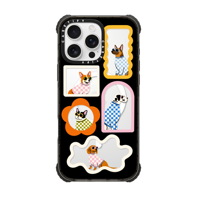 Megan Roy x CASETiFY iPhone 16 Pro Max ケース Dog,Cartoon ブラック ウルトラ インパクトケース MagSafe 対応 Checkered Mutts & Mirrors New iPhone Megan Roy x CASETiFY iPhone 16 Pro Max ケース Dog,Cartoon ブラック ウルトラ インパクトケース MagSafe 対応 Checkered Mutts & Mirrors New iPhone