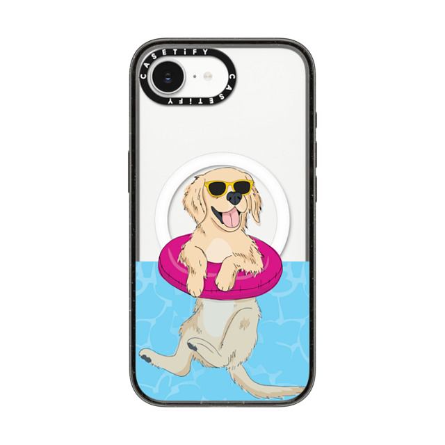 Megan Roy x CASETiFY iPhone 16e Case Dog,Animal Black Impact Case MagSafe Compatible Swimming Golden Retriever Back to School Megan Roy x CASETiFY iPhone 16e Case Dog,Animal Black Impact Case MagSafe Compatible Swimming Golden Retriever Back to School