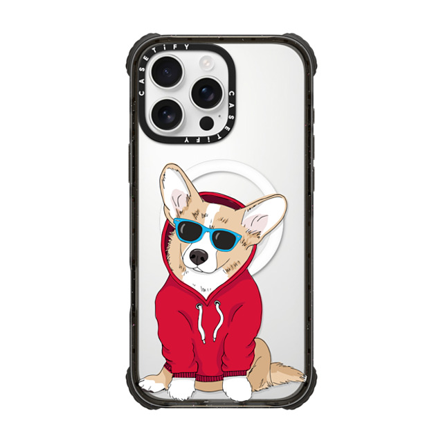 Megan Roy x CASETiFY iPhone 16 Pro Max Case Dog,Animal Black ウルトラ インパクトケース MagSafe 対応 Hipster Corgi Mother's Day Megan Roy x CASETiFY iPhone 16 Pro Max Case Dog,Animal Black ウルトラ インパクトケース MagSafe 対応 Hipster Corgi Mother's Day