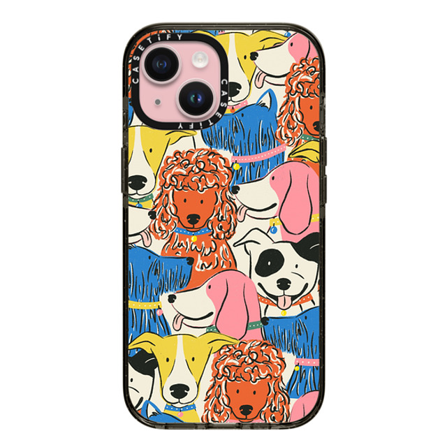 Megan Roy x CASETiFY iPhone 15 Case Dog Black インパクトケース Rainbow Dogs by Megan Roy Mother's Day Megan Roy x CASETiFY iPhone 15 Case Dog Black インパクトケース Rainbow Dogs by Megan Roy Mother's Day