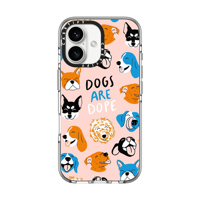 Megan Roy x CASETiFY iPhone 16 Case Dog,Animal クリア クリア ケース MagSafe対応 Dogs Are Dope Mother's Day Megan Roy x CASETiFY iPhone 16 Case Dog,Animal クリア クリア ケース MagSafe対応 Dogs Are Dope Mother's Day