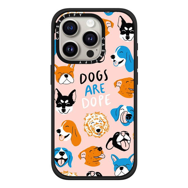 Megan Roy x CASETiFY iPhone 15 Pro Case Dog,Animal マットブラック インパクトケース MagSafe対応 Dogs Are Dope Mother's Day Megan Roy x CASETiFY iPhone 15 Pro Case Dog,Animal マットブラック インパクトケース MagSafe対応 Dogs Are Dope Mother's Day
