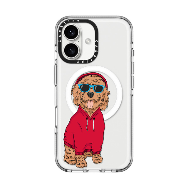 Megan Roy x CASETiFY iPhone 16 Case Dog,Animal Clear Clear Case MagSafe Compatible Hipster Cockapoo Father's Day Megan Roy x CASETiFY iPhone 16 Case Dog,Animal Clear Clear Case MagSafe Compatible Hipster Cockapoo Father's Day