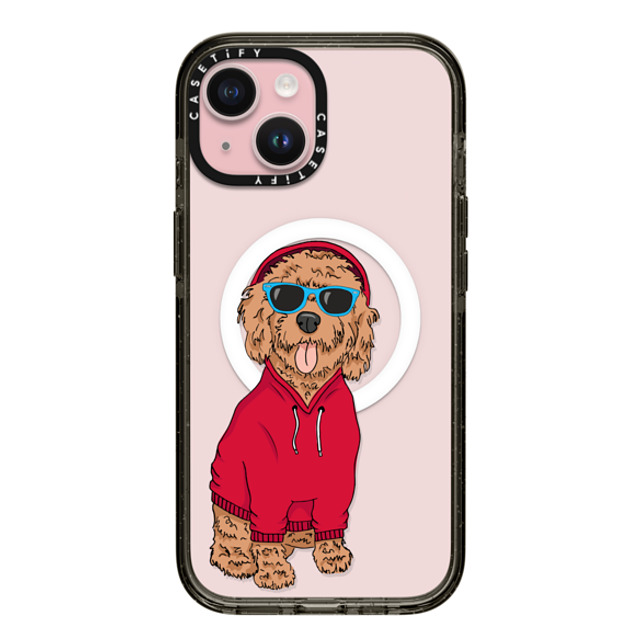 Megan Roy x CASETiFY iPhone 15 Case Dog,Animal Black Impact Case MagSafe Compatible Hipster Cockapoo Mother's Day Megan Roy x CASETiFY iPhone 15 Case Dog,Animal Black Impact Case MagSafe Compatible Hipster Cockapoo Mother's Day