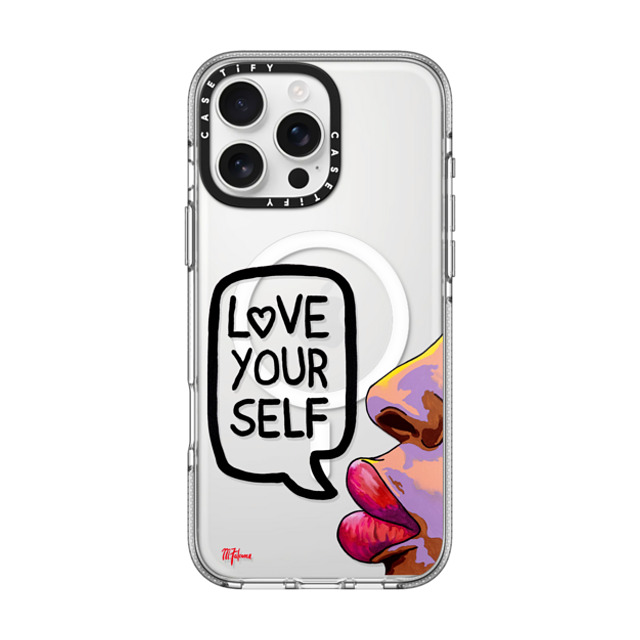 CASETiFY iPhone 16 Pro Max Case クリア クリア ケース MagSafe対応 Quote,Portraiture Quote,Portraiture,Typography Love Yourself by M. Falconer Back to School CASETiFY iPhone 16 Pro Max Case クリア クリア ケース MagSafe対応 Quote,Portraiture Quote,Portraiture,Typography Love Yourself by M. Falconer Back to School