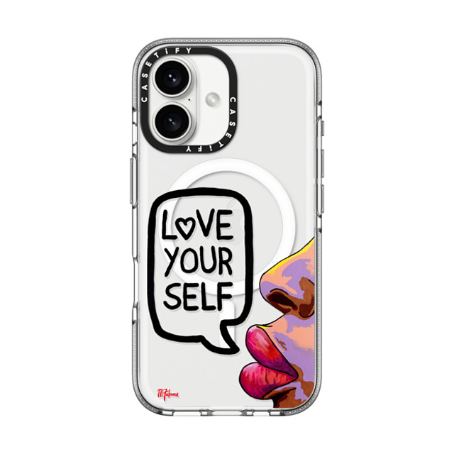 CASETiFY iPhone 16 Case クリア クリア ケース MagSafe対応 Quote,Portraiture Quote,Portraiture,Typography Love Yourself by M. Falconer Back to School CASETiFY iPhone 16 Case クリア クリア ケース MagSafe対応 Quote,Portraiture Quote,Portraiture,Typography Love Yourself by M. Falconer Back to School