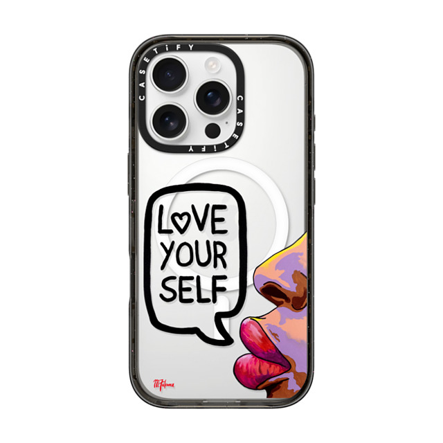 CASETiFY iPhone 16 Pro Case Black Impact Case MagSafe Compatible Quote,Portraiture Quote,Portraiture,Typography Love Yourself by M. Falconer Back to School CASETiFY iPhone 16 Pro Case Black Impact Case MagSafe Compatible Quote,Portraiture Quote,Portraiture,Typography Love Yourself by M. Falconer Back to School
