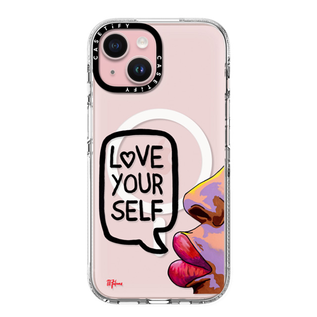 CASETiFY iPhone 15 Case クリア クリア ケース MagSafe対応 Quote,Portraiture Quote,Portraiture,Typography Love Yourself by M. Falconer Back to School CASETiFY iPhone 15 Case クリア クリア ケース MagSafe対応 Quote,Portraiture Quote,Portraiture,Typography Love Yourself by M. Falconer Back to School