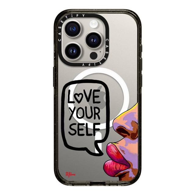 CASETiFY iPhone 15 Pro Case Black Impact Case MagSafe Compatible Quote,Portraiture Quote,Portraiture,Typography Love Yourself by M. Falconer Back to School CASETiFY iPhone 15 Pro Case Black Impact Case MagSafe Compatible Quote,Portraiture Quote,Portraiture,Typography Love Yourself by M. Falconer Back to School