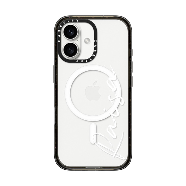 CASETiFY iPhone 16 ケース ブラック インパクトケース MagSafe対応 Custom Case - Raisa