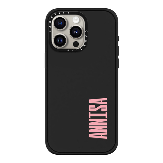 CASETiFY iPhone 15 Pro Max Case Matte Black Impact Case MagSafe Compatible Custom Case - ANNISA CASETiFY iPhone 15 Pro Max Case Matte Black Impact Case MagSafe Compatible Custom Case - ANNISA