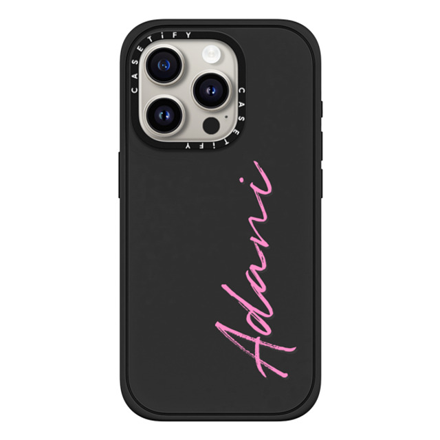 CASETiFY iPhone 15 Pro Case Matte Black Impact Case MagSafe Compatible Custom Case - Adani CASETiFY iPhone 15 Pro Case Matte Black Impact Case MagSafe Compatible Custom Case - Adani