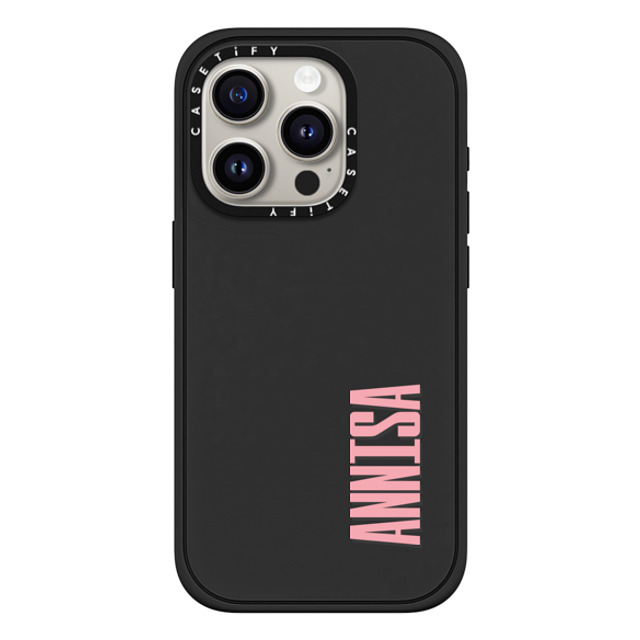 CASETiFY iPhone 15 Pro Case Matte Black Impact Case MagSafe Compatible Custom Case - ANNISA CASETiFY iPhone 15 Pro Case Matte Black Impact Case MagSafe Compatible Custom Case - ANNISA