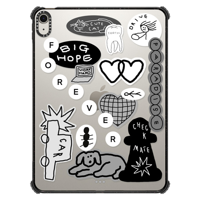 INAPSQUARE x CASETiFY iPad Air 11-inch (M2/M3) Sticker,Cartoon ブラック iPad インパクト ケース INAP STICKER 01 INAPSQUARE x CASETiFY iPad Air 11-inch (M2/M3) Sticker,Cartoon ブラック iPad インパクト ケース INAP STICKER 01