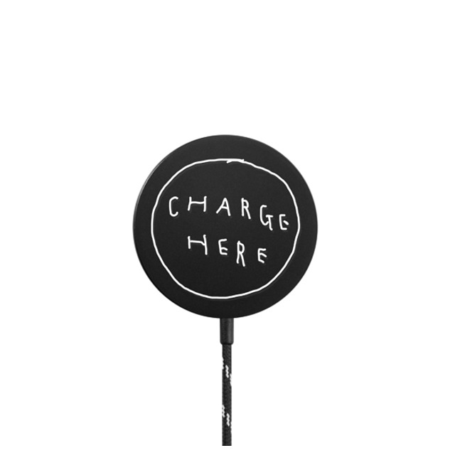 INAPSQUARE x CASETiFY PowerThru Magnetic Wireless Charger ブラック マグネット式ワイヤレス充電器 CHARGE HERE