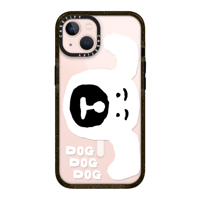 INAPSQUARE x CASETiFY iPhone 13 ケース ブラック インパクトケース MagSafe対応 INAP DOG