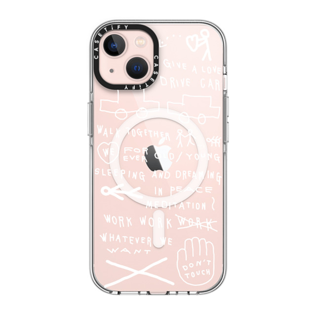 INAPSQUARE x CASETiFY iPhone 13 ケース クリア クリア ケース MagSafe対応 INAP WORD