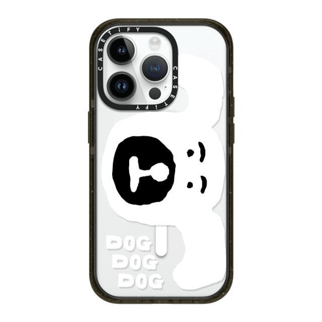 INAPSQUARE x CASETiFY iPhone 14 Pro ケース ブラック インパクトケース MagSafe対応 INAP DOG