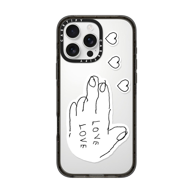 INAPSQUARE x CASETiFY iPhone 16 Pro Max ケース Quote,Love ブラック インパクトケース LOVE PISTOL 02 Father's Day INAPSQUARE x CASETiFY iPhone 16 Pro Max ケース Quote,Love ブラック インパクトケース LOVE PISTOL 02 Father's Day