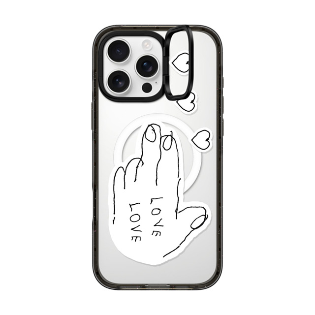 INAPSQUARE x CASETiFY iPhone 16 Pro Max ケース Quote,Love ブラック インパクトリングスタンドケース MagSafe対応 LOVE PISTOL 02 Father's Day INAPSQUARE x CASETiFY iPhone 16 Pro Max ケース Quote,Love ブラック インパクトリングスタンドケース MagSafe対応 LOVE PISTOL 02 Father's Day