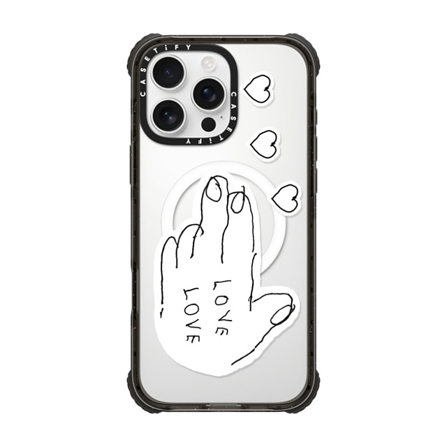 INAPSQUARE x CASETiFY iPhone 16 Pro Max ケース Quote,Love ブラック ウルトラ インパクトケース MagSafe 対応 LOVE PISTOL 02 Father's Day INAPSQUARE x CASETiFY iPhone 16 Pro Max ケース Quote,Love ブラック ウルトラ インパクトケース MagSafe 対応 LOVE PISTOL 02 Father's Day