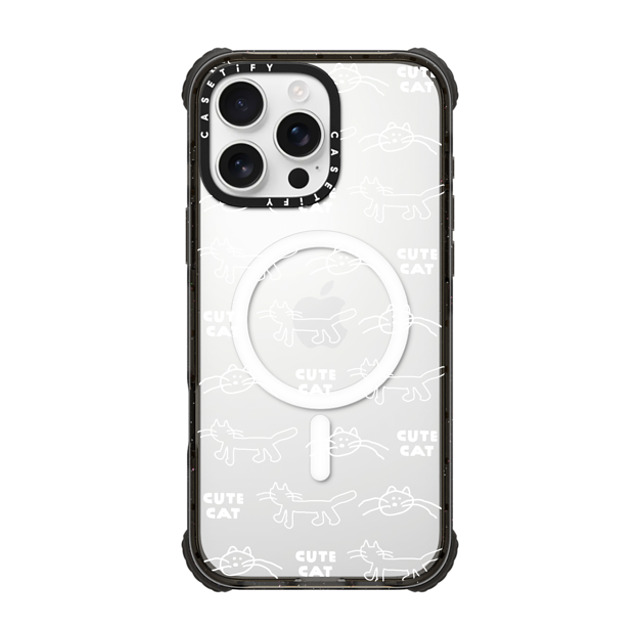 INAPSQUARE x CASETiFY iPhone 16 Pro Max ケース Cat,Love ブラック ウルトラ インパクトケース MagSafe 対応 INAP CAT PATTERN Father's Day INAPSQUARE x CASETiFY iPhone 16 Pro Max ケース Cat,Love ブラック ウルトラ インパクトケース MagSafe 対応 INAP CAT PATTERN Father's Day