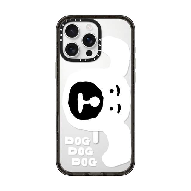 INAPSQUARE x CASETiFY iPhone 16 Pro Max ケース ブラック インパクトケース MagSafe対応 INAP DOG